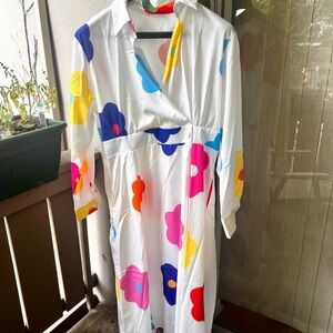 Colorful Floral Maxi Dress xl